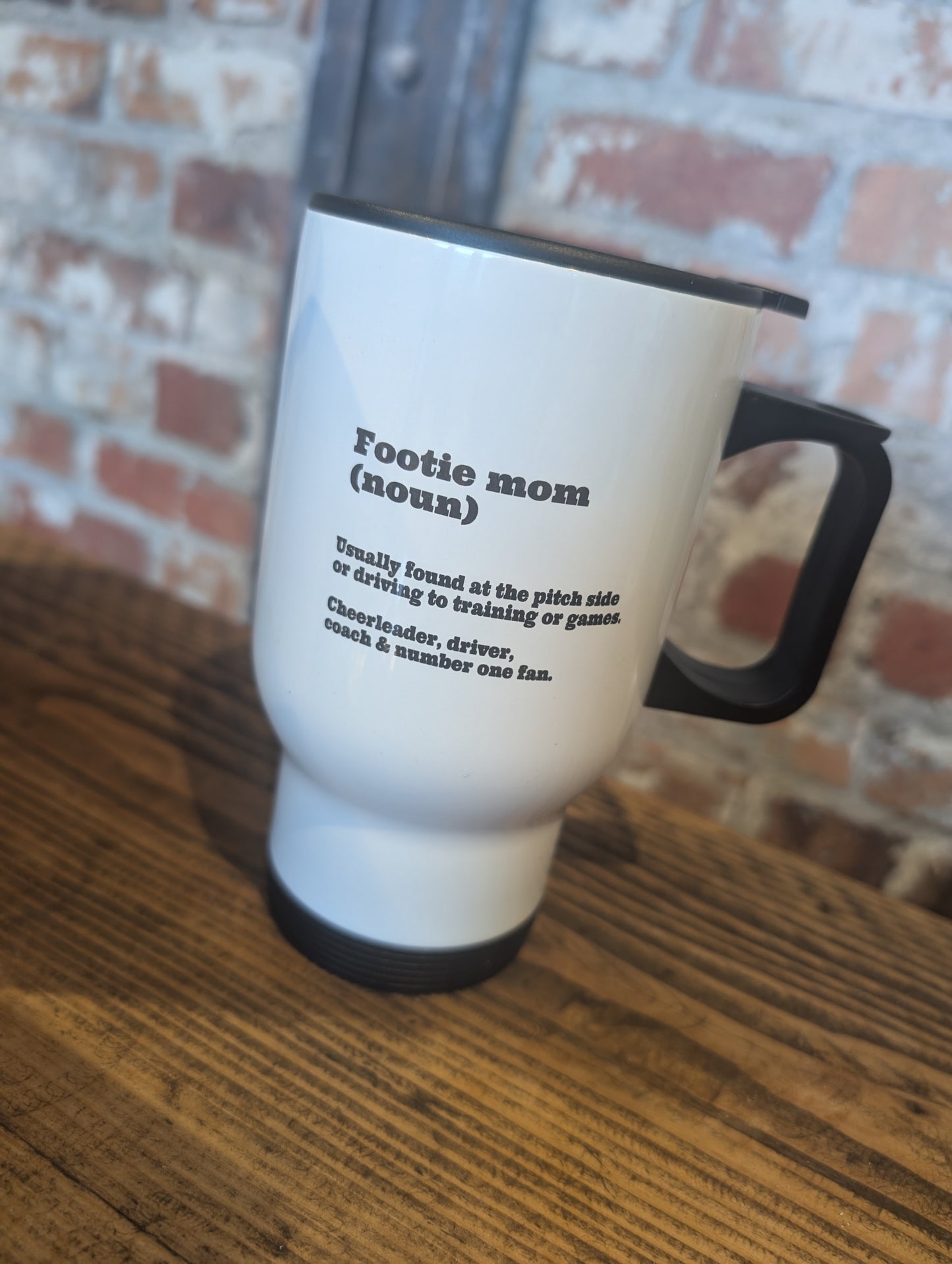 Footie Mom - Travel Mug
